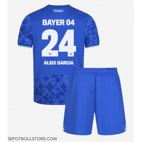 Bayer Leverkusen Aleix Garcia #24 Replika babykläder Tredjeställ Barn 2025-26 Kortärmad (+ korta byxor)